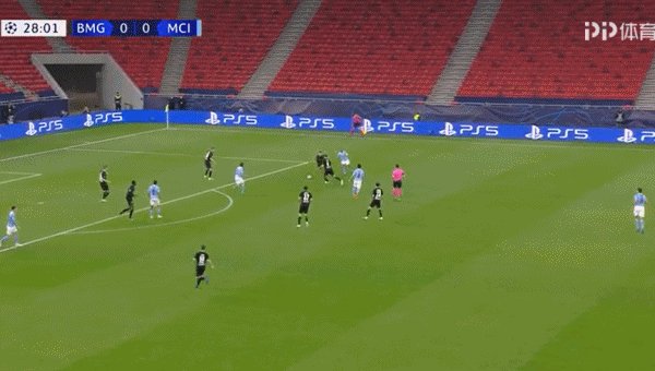 【欧冠】B席传射 热苏斯首发建功 曼城2比0客胜门兴